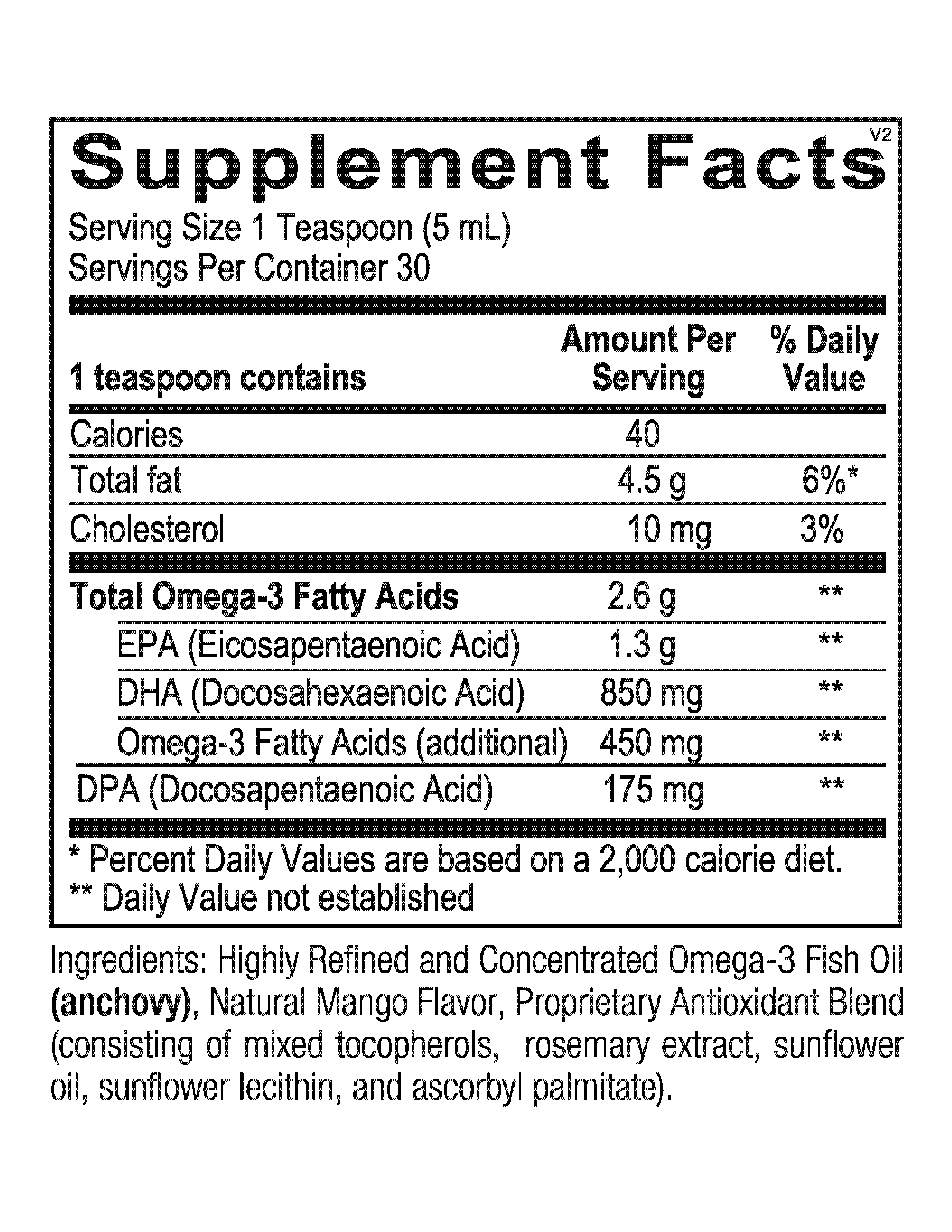 Orthomega® Liquid Fish Oil- Mango