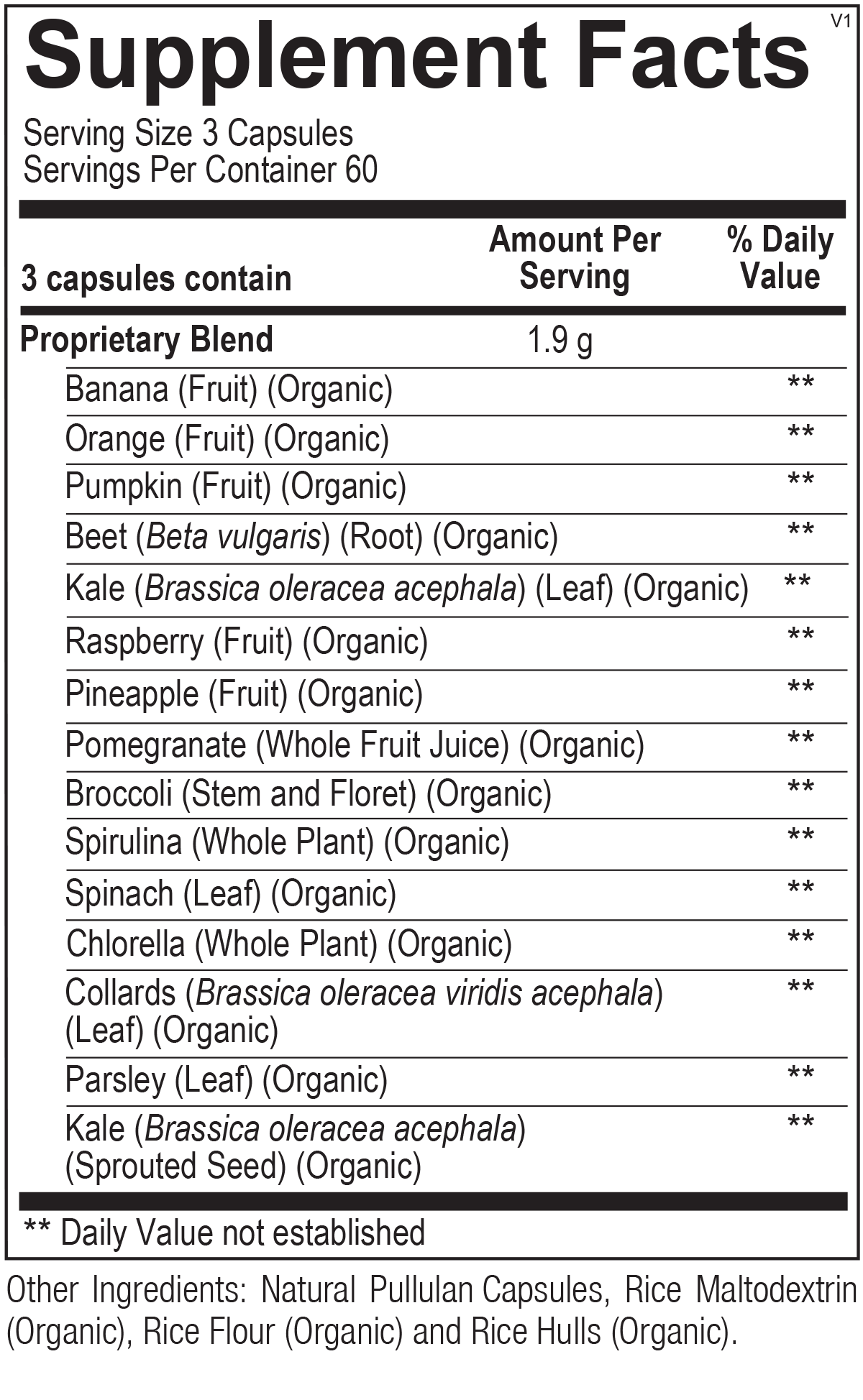 Indigo Greens Capsules
